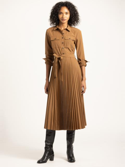 KENZA PLEATED MIDI DRESS