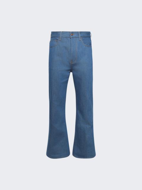 Creased Flare Pant Retro Indigo
