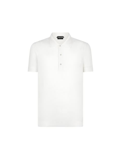 SILK COTTON MESH POLO