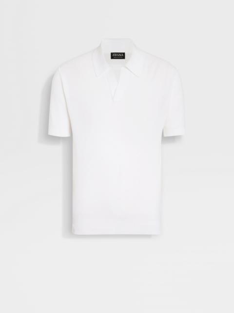 WHITE PREMIUM COTTON POLO SHIRT