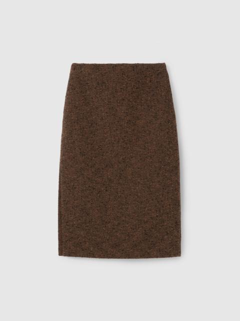 Seeded wool skirt