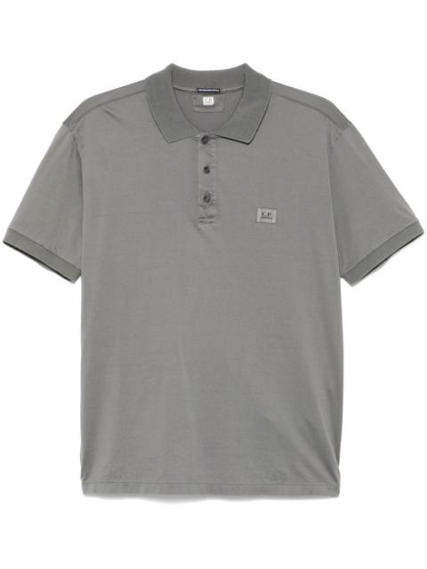 logo-patch polo shirt