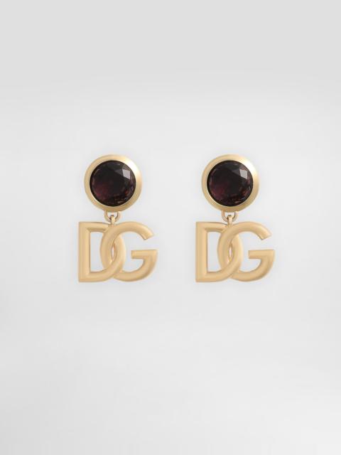 Logo clip earrings