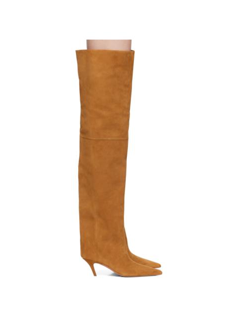 Tan Fiona Thigh High Boots