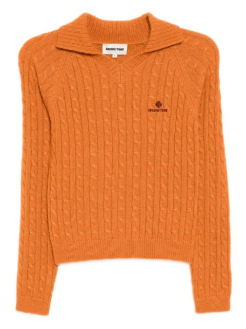 logo-embroidered top