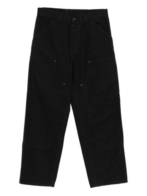 double knee canvas trousers