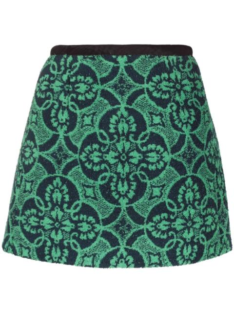 Towels jacquard mini skirt