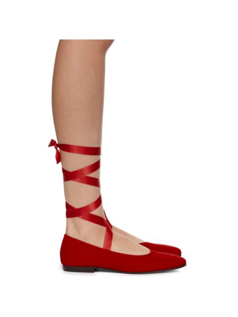 Red Musette Ballerina Flats