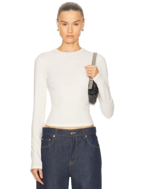 Cotton Jersey Long Sleeve T-Shirt