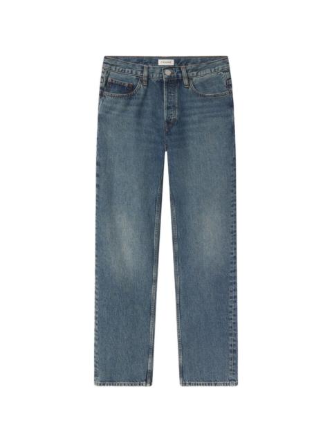 buttoned denim jeans