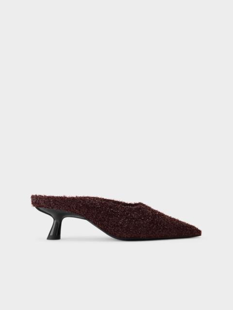 Tinsel Pointed Gala Mule In Chocolate