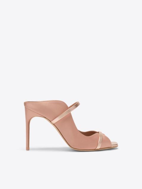Noah 90 Blush Satin Heeled Sandals