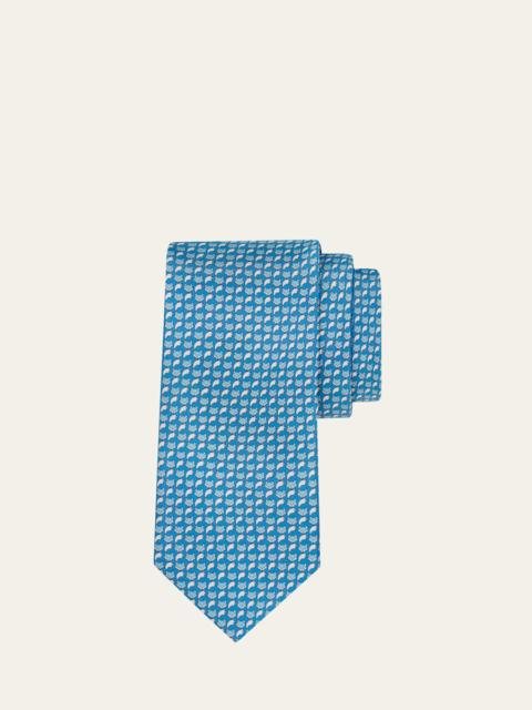 Men's Fox Micro-Print Tie