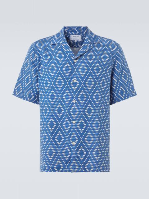 Roberto printed linen shirt