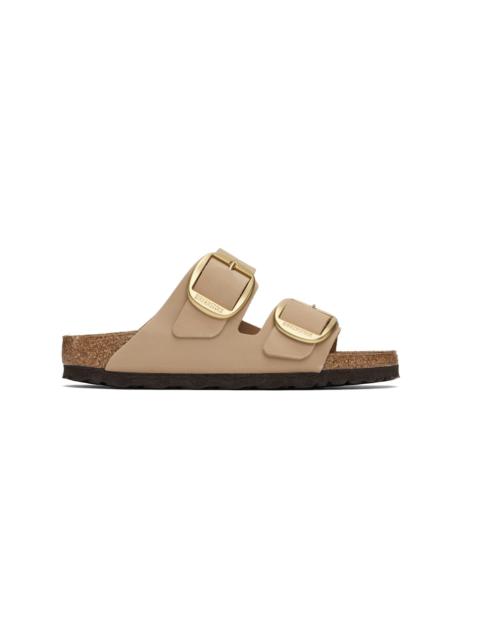 Beige Narrow Arizona Big Buckle Sandals