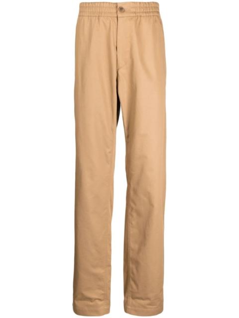 mid-rise straight-leg trousers