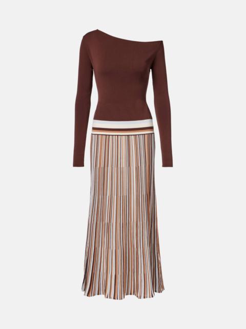 Citara knitted cotton-blend maxi dress