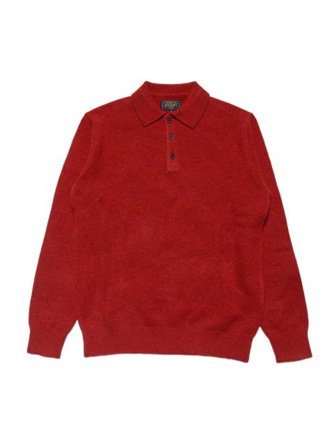 Knit Polo 9G Burgundy