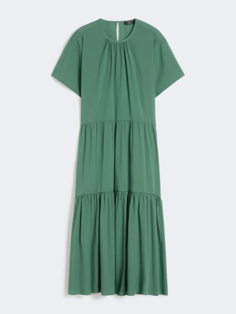 Technical cotton canvas dress - GREEN