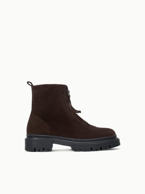 STAUD MILES ZIP ANKLE BOOT ESPRESSO