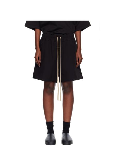 Black Nylon Running Shorts