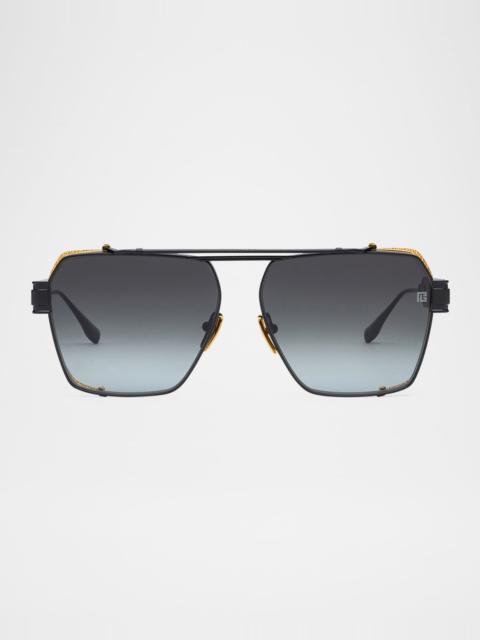 Premier Titanium Aviator Sunglasses