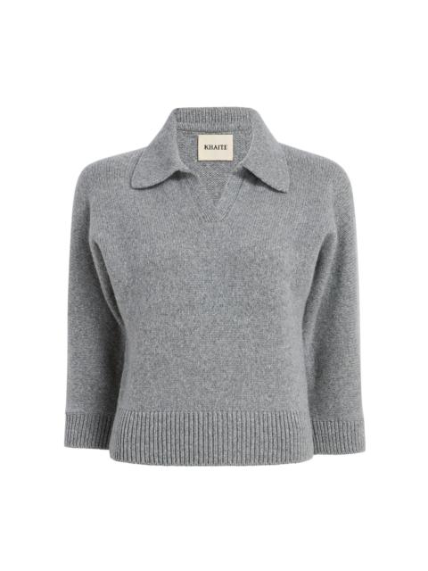 Herve Knit Cashmere Sweater grey