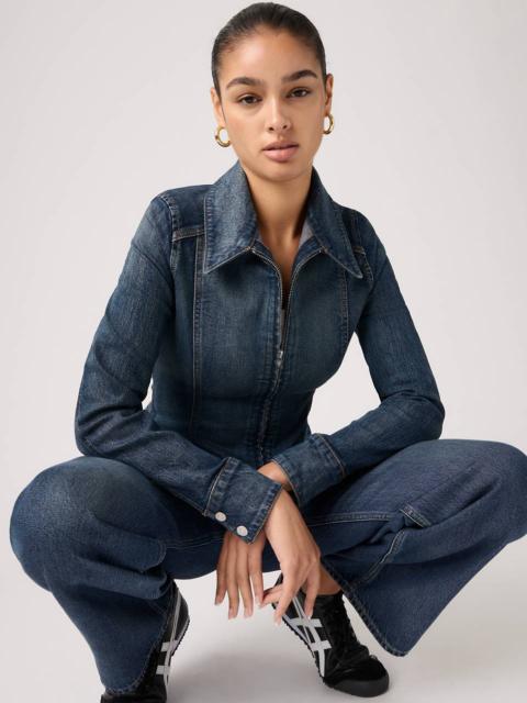 STRETCH FITTED TRUCKER JACKET