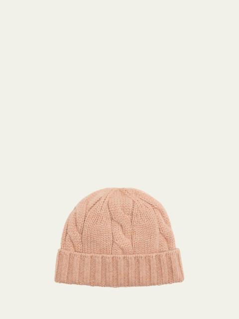 Cashmere Cable Knit Beanie