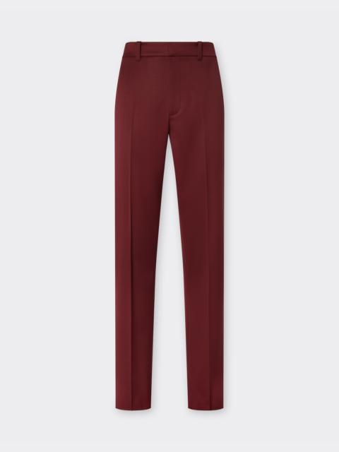 Wool satin trousers