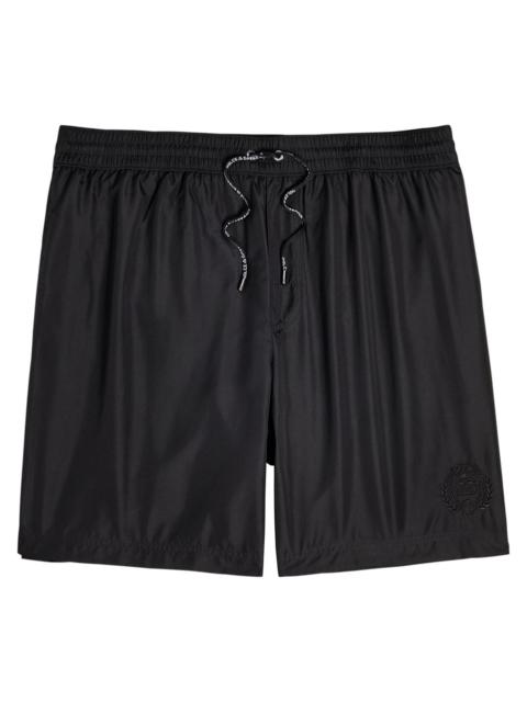 Dolce & Gabbana Logo-embroidered Shell Swim Shorts