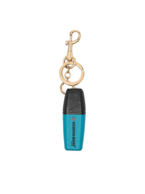 Stabilo Boss leather keyring