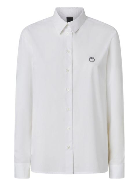 embroidered cotton shirt