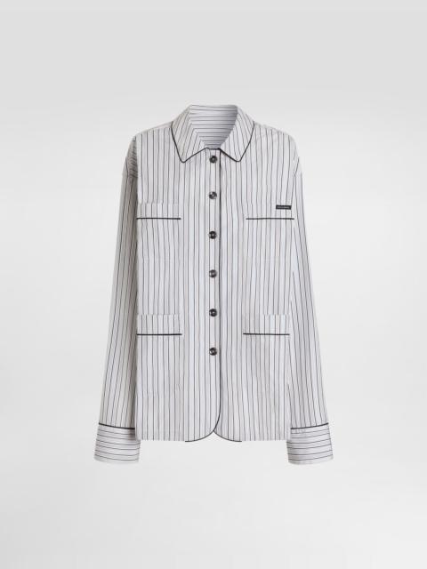 Vanity striped poplin shirt