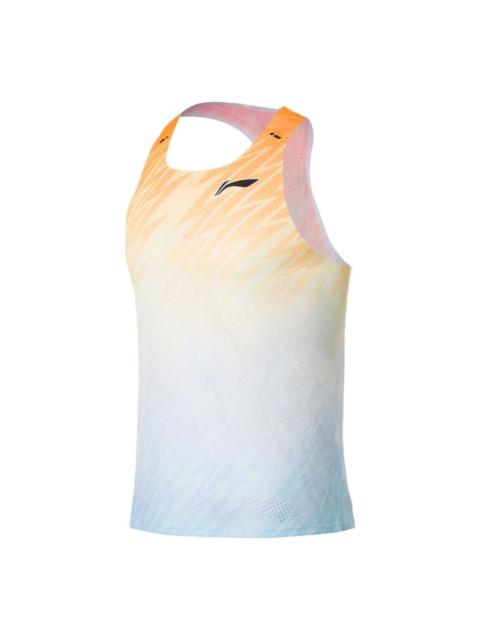 Li-Ning Running Series Competition Vest 'Orange Blue' AAYS037-2