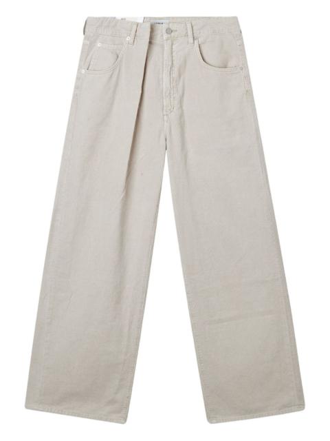 Corduroy Pleated Denim