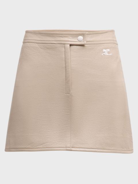 Reedition Vinyl Mini Skirt