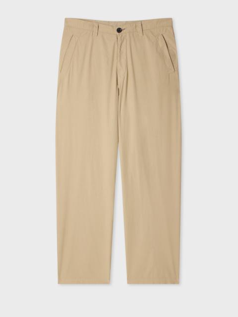 Relaxed-Fit Stone Cotton Chinos