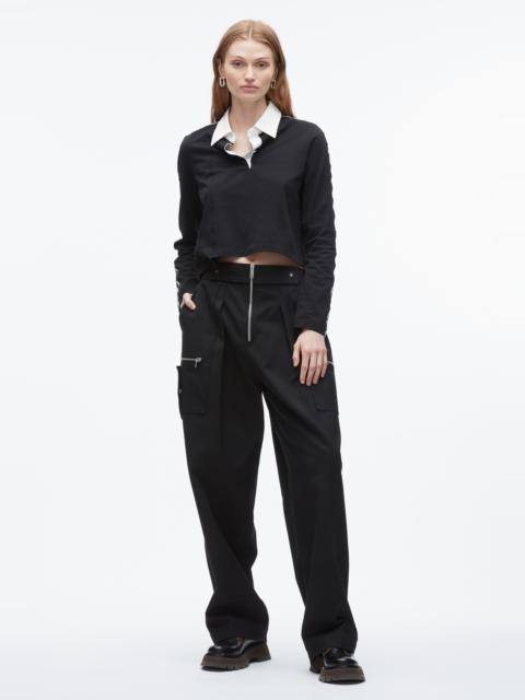 Patchwork Cropped Polo