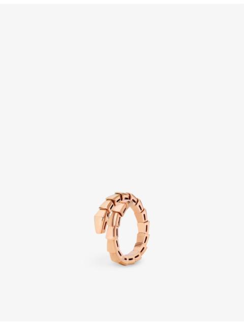 Serpenti Viper 18ct rose-gold ring