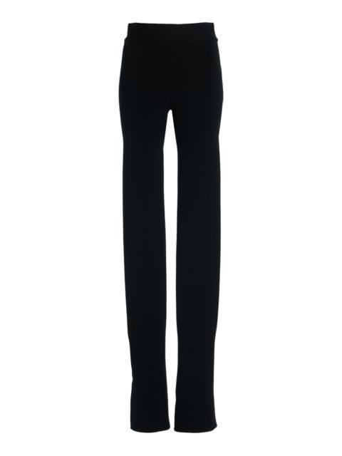 Double Hem Interlock Pants black