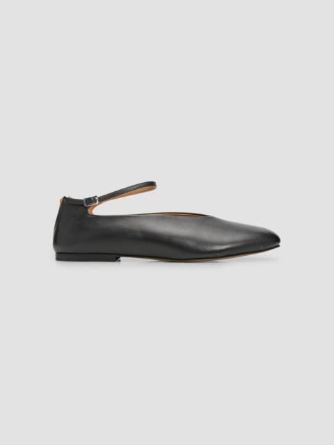 Women's Elyss Leather Ballet Shoes - Black