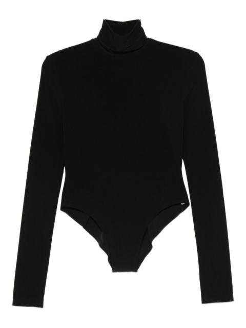 roll-neck long-sleeve bodysuit