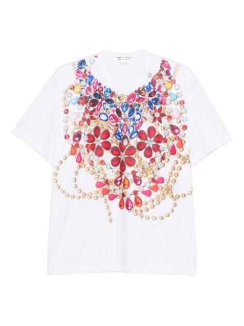 jewellery-print T-shirt
