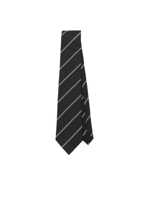striped silk tie