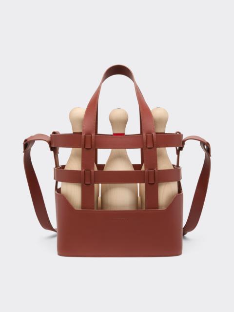 Leather skittles set