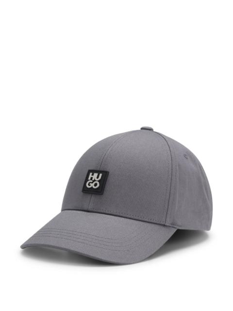 COTTON-TWILL CAP WITH STACKED LOGO