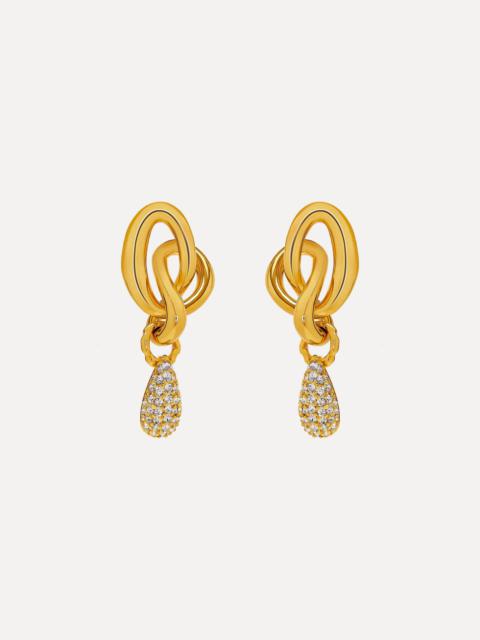 PAVÉ O KNOT EARRINGS