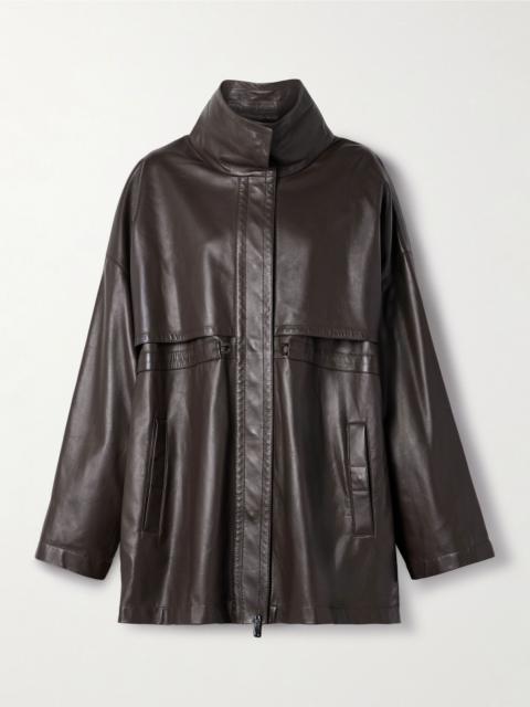 Herbie leather jacket Dark brown