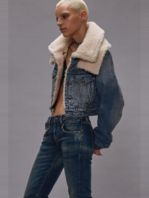 DOUBLE COLLAR  SHERPA TRUCKER JACKET